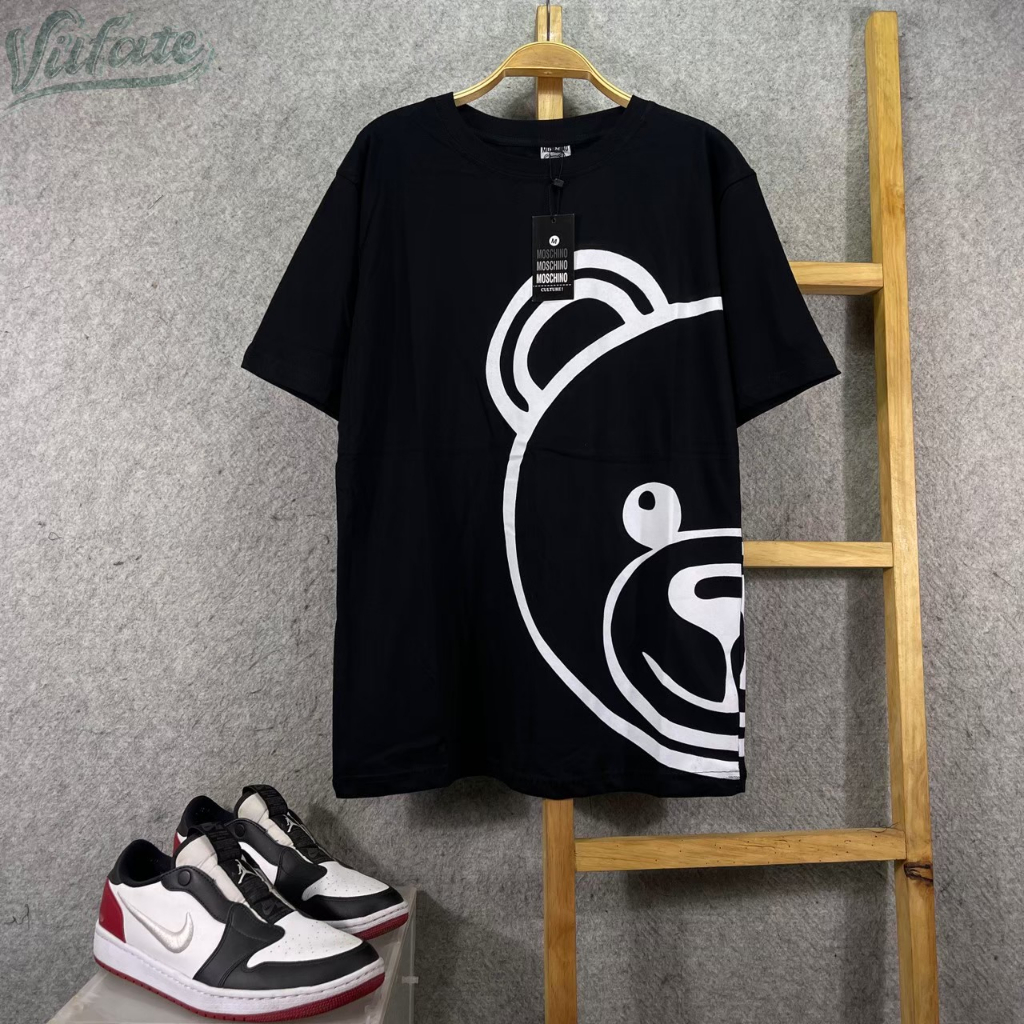 KAOS MOSCHINO PREMIUM - T-SHIRT MOSCHINO - KAOS OVERSIZE PRIA WANITA FULL TAG