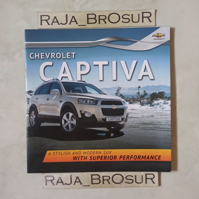 Poster brosur katalog booklet Chevrolet Captiva 2.0L Diesel/Captiva 2.4L Gasoline