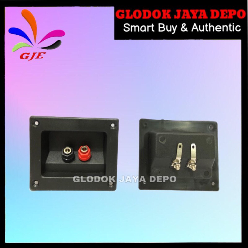 TERMINAL SPEAKER 2PIN KOTAK+BINDING POST