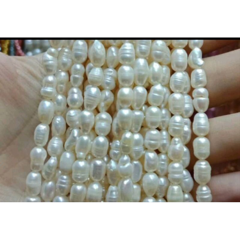 Mutiara asli air tawar ukuran 8mm