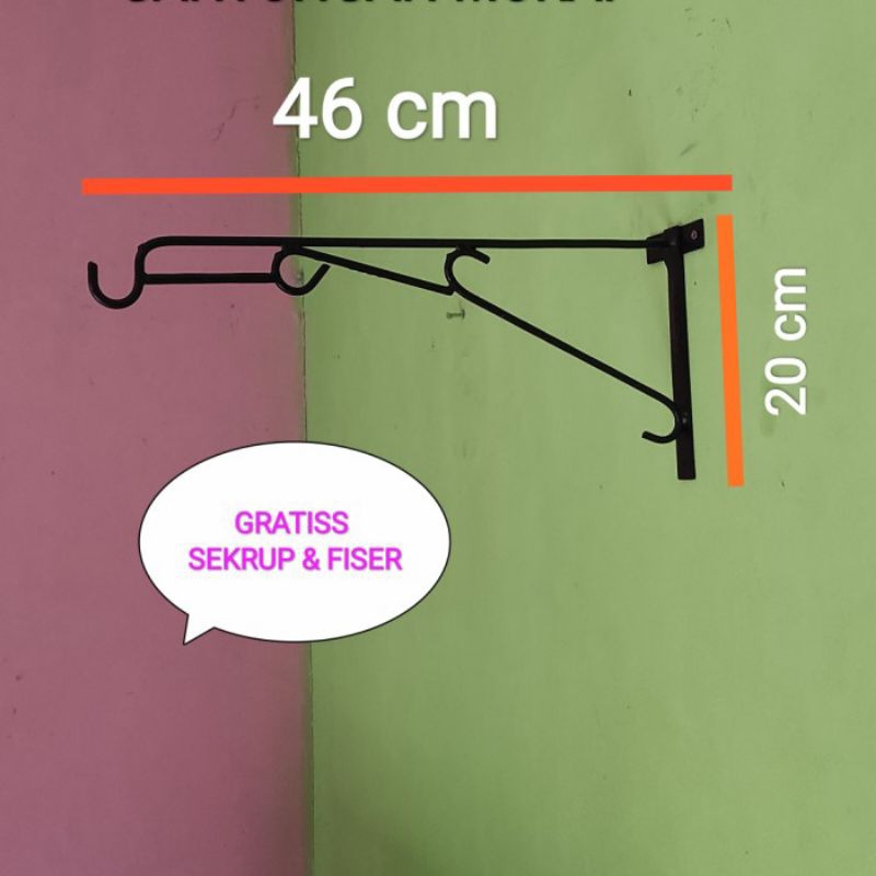 gantungan sangkar burung tempel dinding