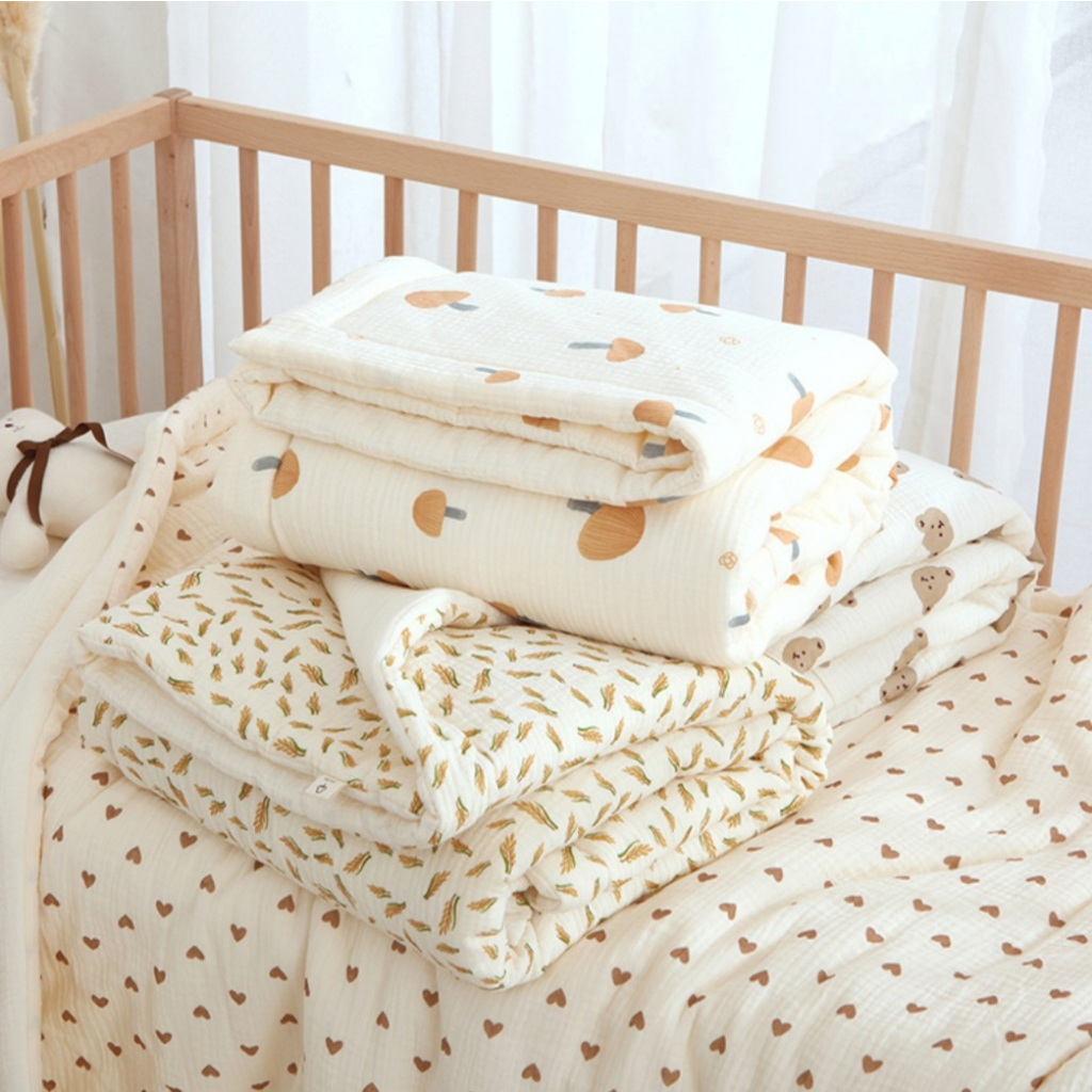 BIANCA - BEAR SERIES Selimut Anak Bahan Soy Bean Fiber Cotton Size 110cm x 130cm