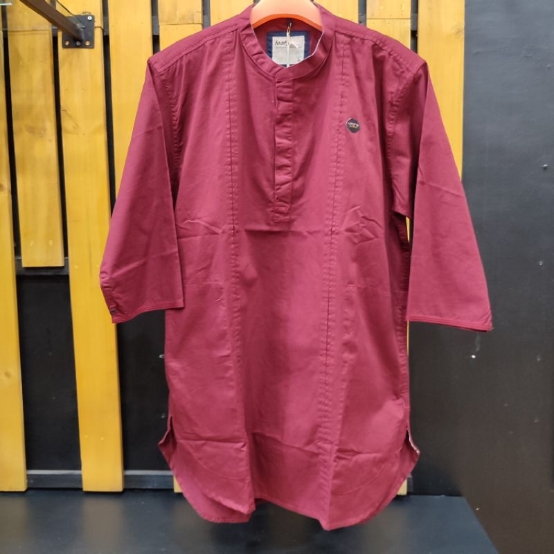 LEAFY ORIGINAL 002 Atasan Muslim Pria Koko Kurta Lengan 3/4