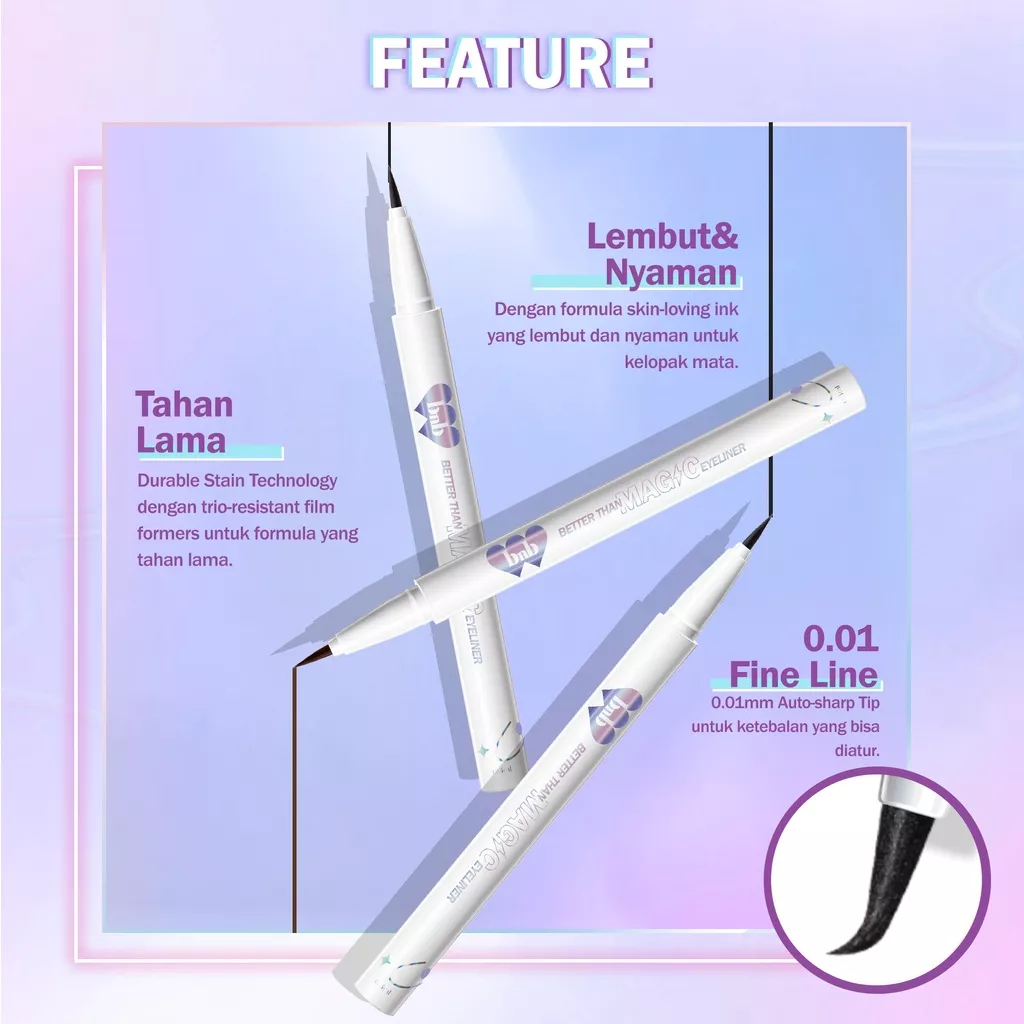 BNB BARENBLISS BETTER THAN MAGIC EYELINER WATERPROOF - BPOM - EYELINER BNB MURAH