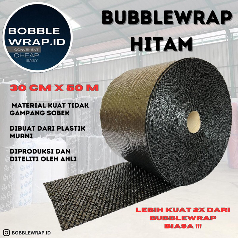 

Bubble Wrap SIP roll 30cm x 50m 2,7 kg (Tangerang, Karawaci,HITAM)