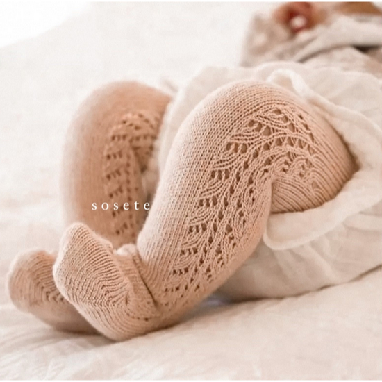 Little Sosete Unisex Earth Tone Knit Baby Stocking -Stocking Anak Bayi Sock Kaos Kaki Kaus Leggings Stocking Panjang