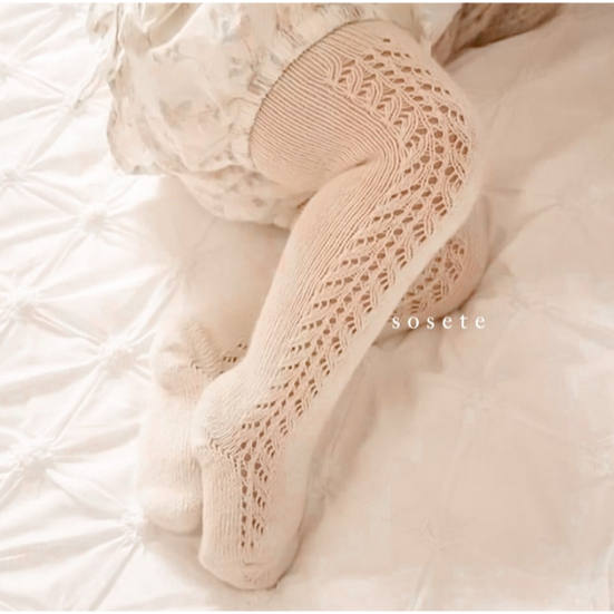 Little Sosete Unisex Earth Tone Knit Baby Stocking -Stocking Anak Bayi Sock Kaos Kaki Kaus Leggings Stocking Panjang