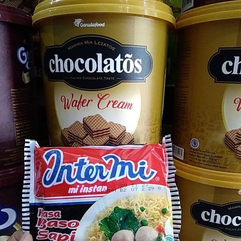 Gratis Intermi setiap beli Chocolatos Wafer Cream 300gr