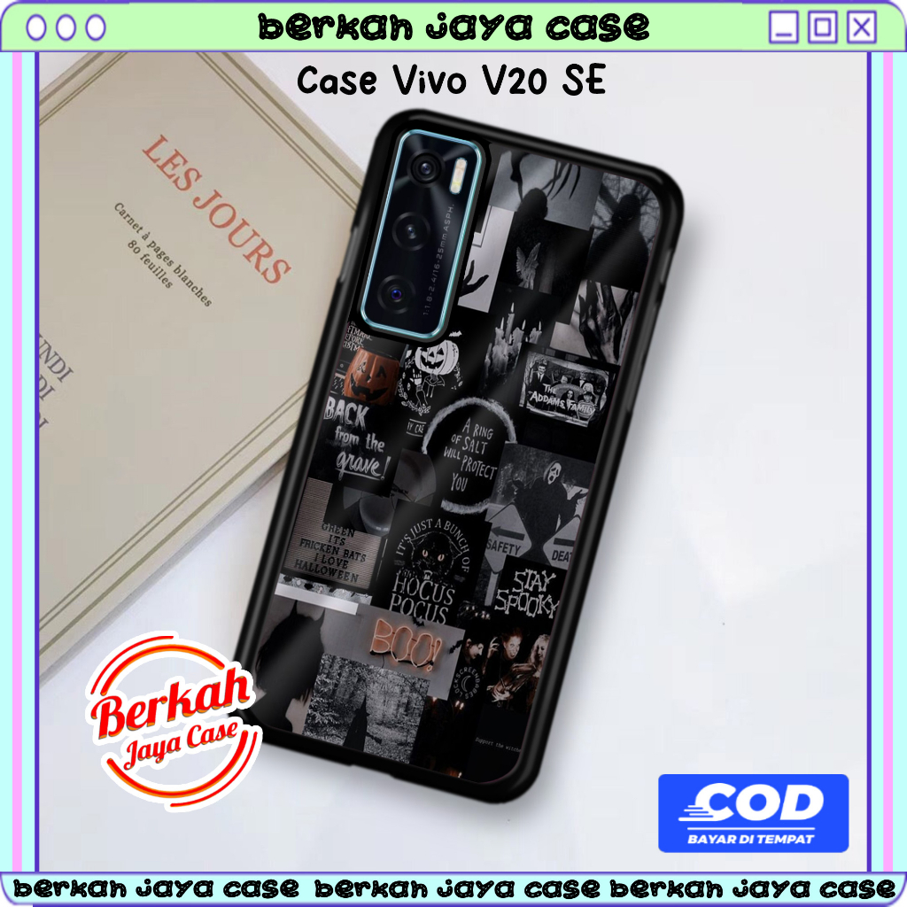 Casing HP VIVO V20 SE Kesing Motif AESTHEBLACK CaseHp Termurah Terbaru Softcase Hardcase Premium Glo