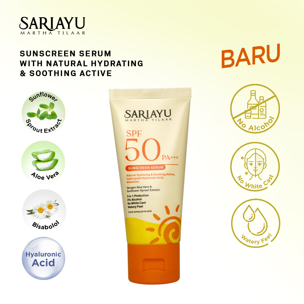 SARIAYU SUNSCREEN SERUM SPF 50 30gr