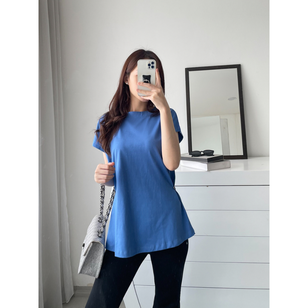 Kadaka T-0165 Top Atasan Variasi Kancing Cotton Comfy