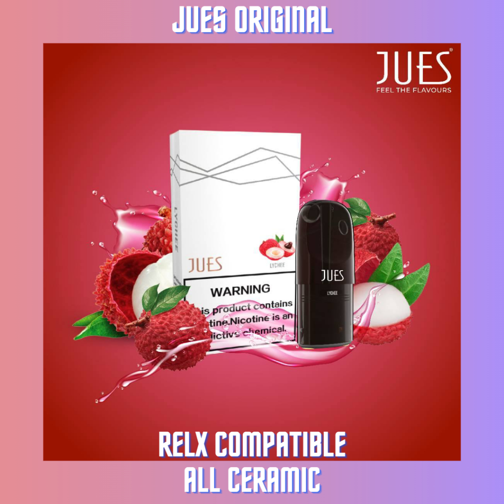 JUES Pods Pro Lychee(Cocok dengan Relx Infinity Essential Phantom)