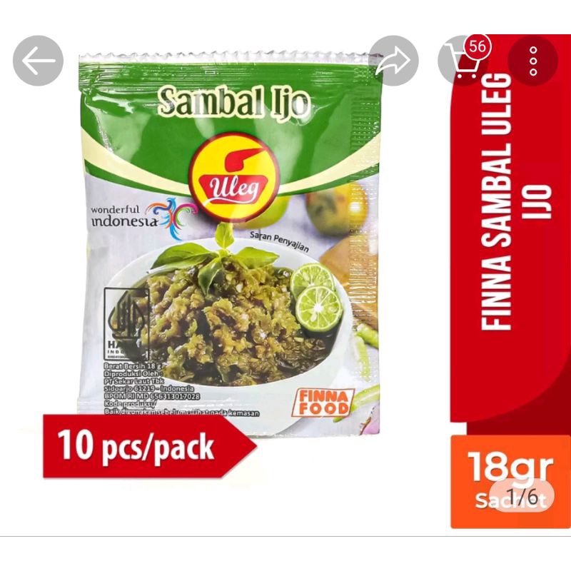 

SAMBEL ULEG SAMBAL IJO isi 10 sachet