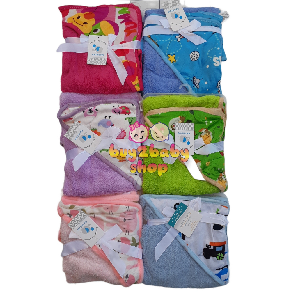 Selimut bayi Carter Double Fleece selimut bulu halus hangat dan nyaman untuk bayi 1 PCS