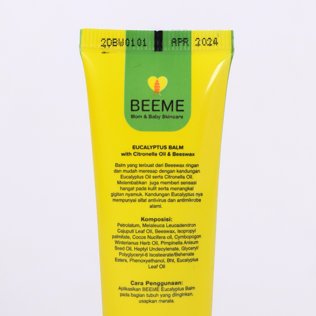 Beeme Eucalyptus Balm with Citronella Oil &amp; Beeswax | Meredakan Batuk Pilek 25gr