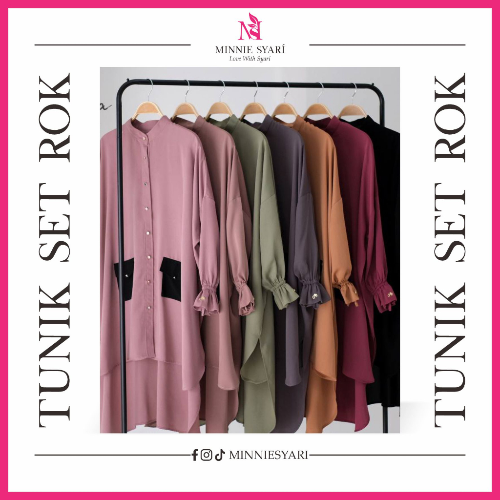 TUNIK ZINIA TUNIK SET ROK BY ALFI HURAIYAH