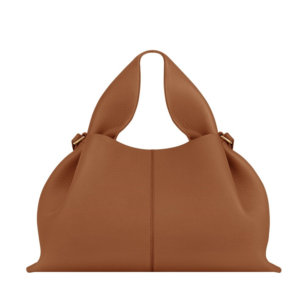 Polene Numero Neuf Regular Shoulder Bag / Handbag Camel (19x32x16)