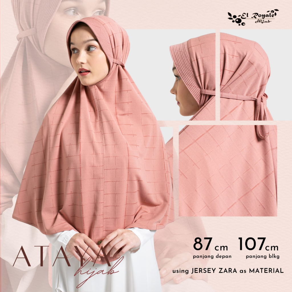 HIJAB INSTAN MOTIF TERBARU 2023 BY EL _ROYAL HIJAB ORI  HIJAB TERLARIS /HIJAB TERMURAH BERGO INSTAN
