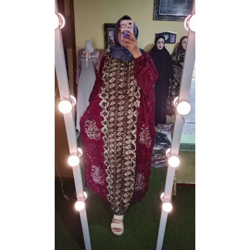 KAFTAN TWILL/KAFTAN BATIK CAP ASLI/KAFTAN OVERSIZE BUSUI BATIK CAP NYAMAN DI PAKAI