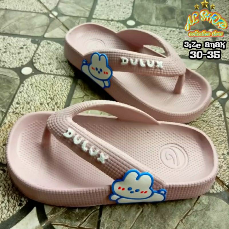 Sandal anak perempuan karakter bunny size 30 - 35 510c dulux