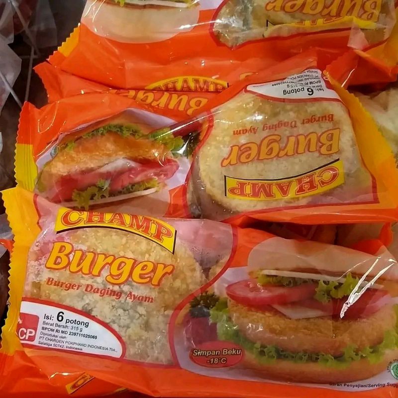 champ burger 315 gr frozen food