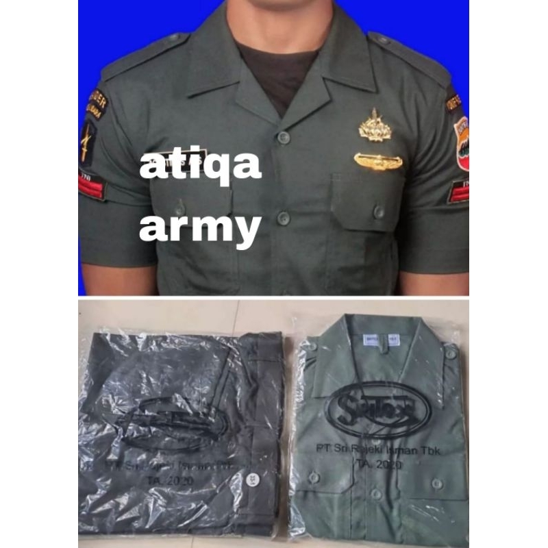 BAJU PDH TNI AD.PAKAIAN PDH TNI AD.SERAGAM PDH TNI AD