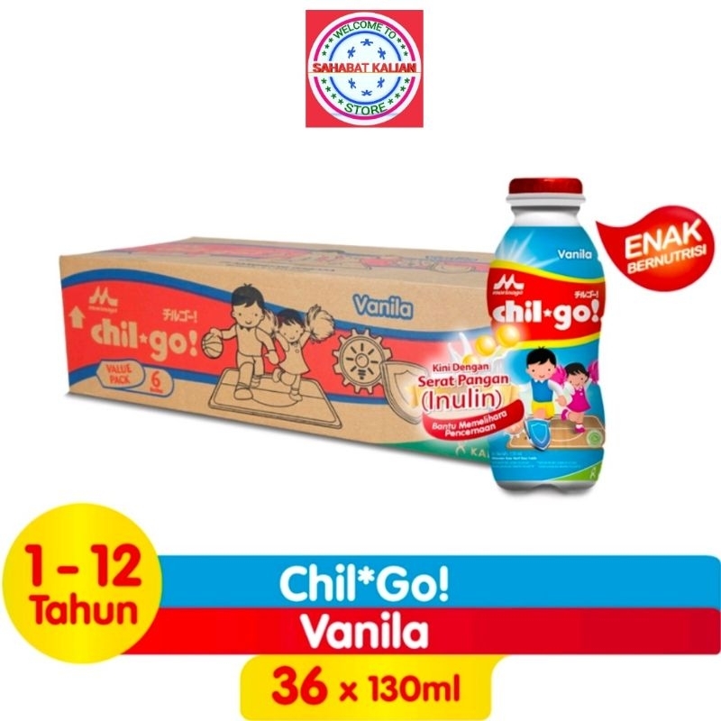 CHIL GO VANILLA 130ML 1 KARTON ISI 36 PCS