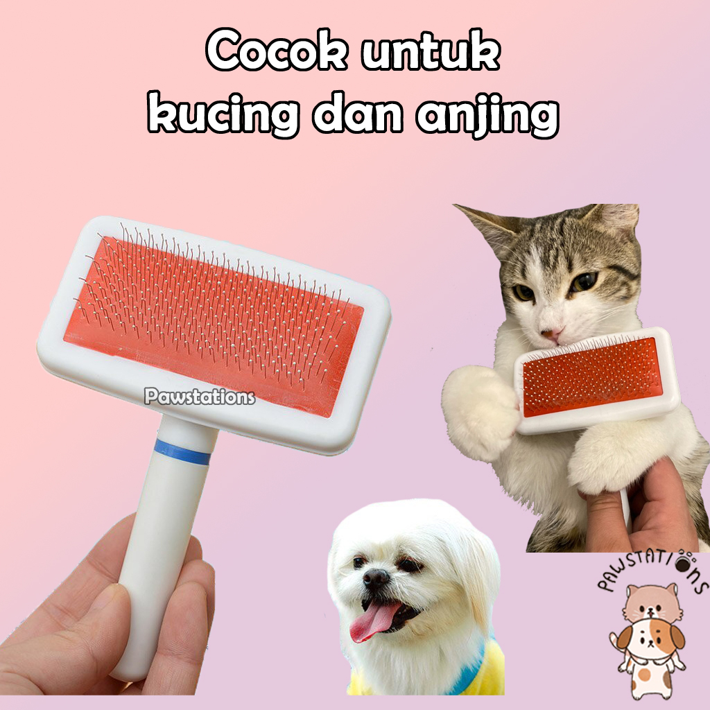 Ready|COD Sisir Kawat Sisir Kucing Sisir Anjing Sisir Kucing Bulu Rontok Sisir Bulu Kucing Sisir Bulu Anjing Paket Grooming Kucing Sisir Grooming Kucing Sisir Kelinci