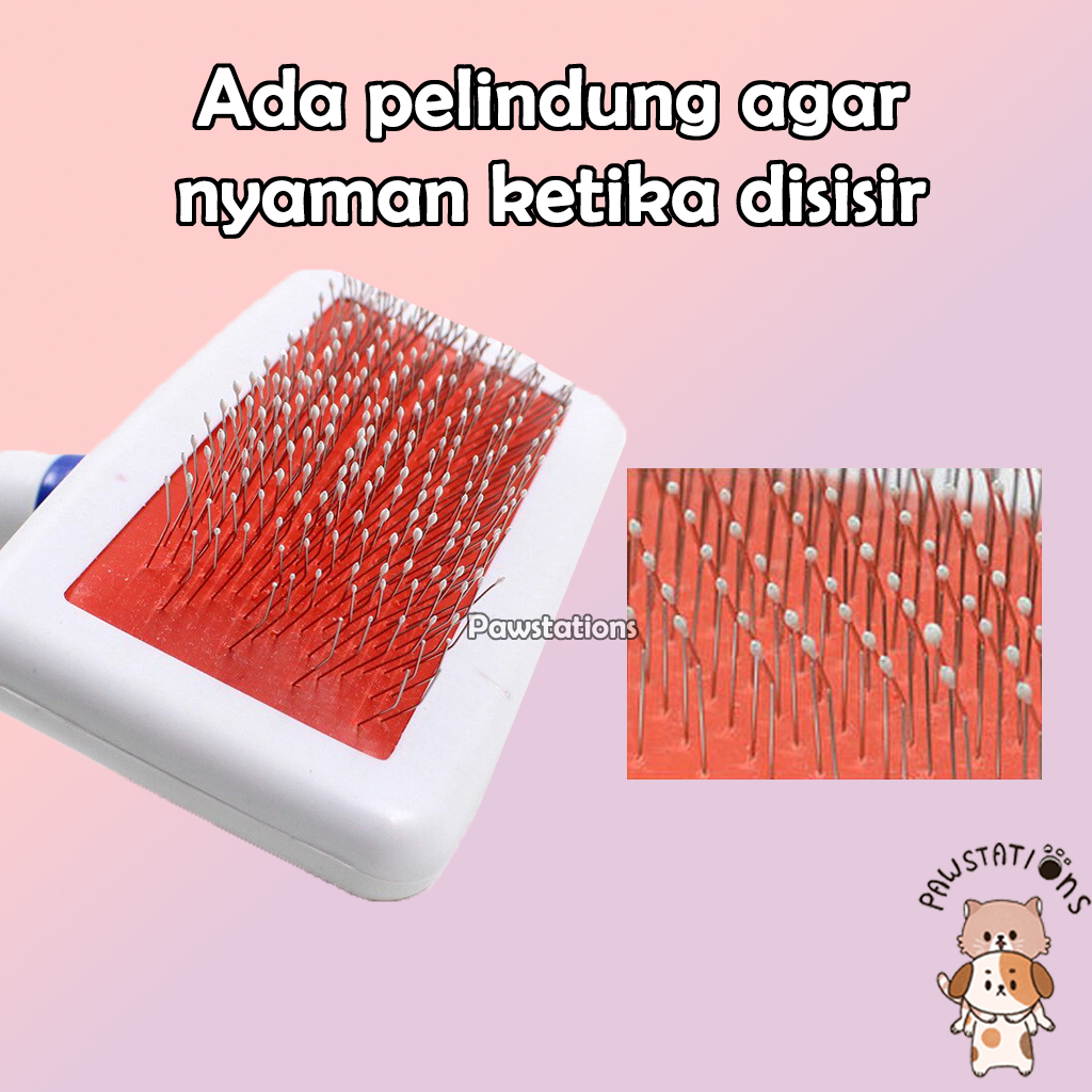 Ready|COD Sisir Kawat Sisir Kucing Sisir Anjing Sisir Kucing Bulu Rontok Sisir Bulu Kucing Sisir Bulu Anjing Paket Grooming Kucing Sisir Grooming Kucing Sisir Kelinci