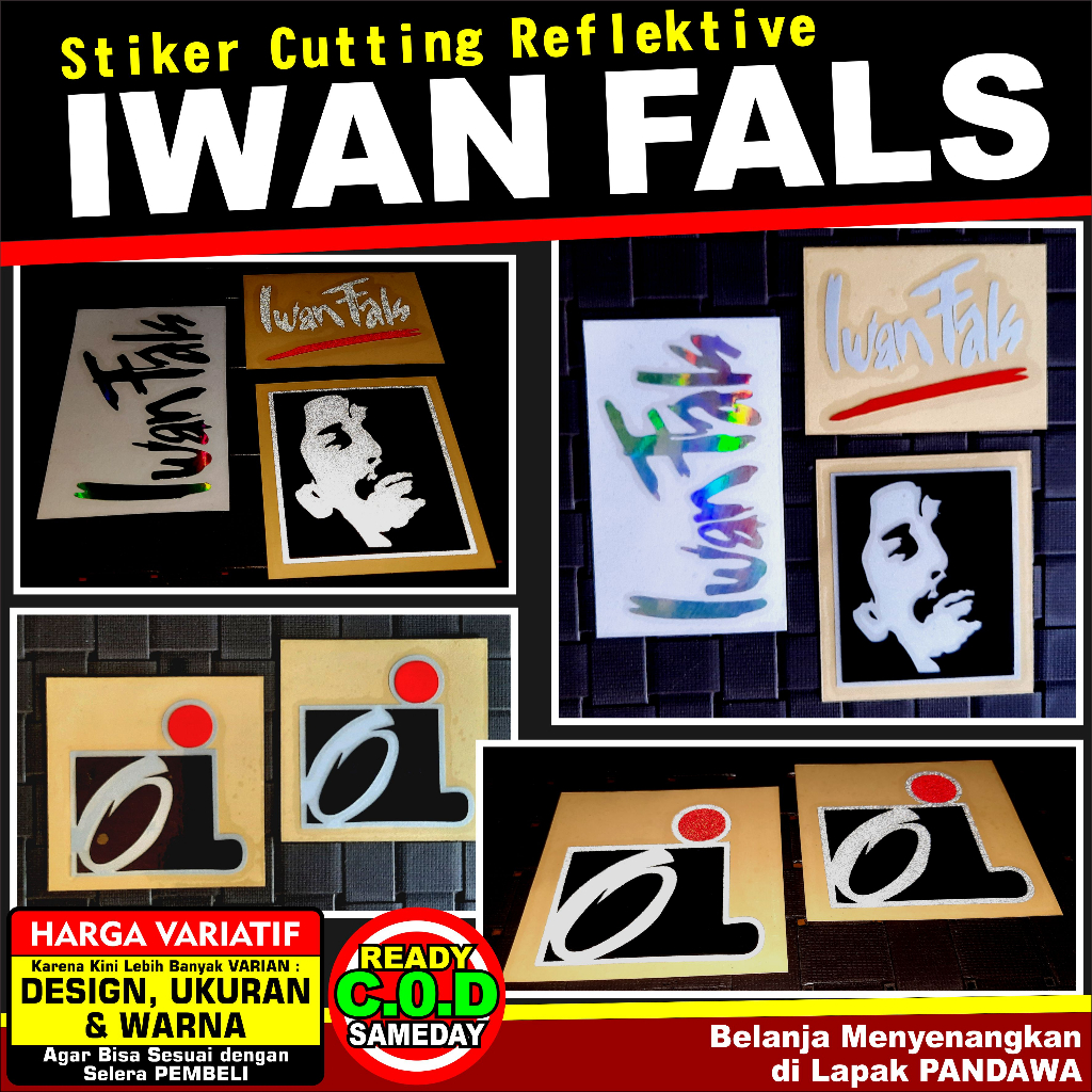 Stiker Cutting Reflektive : " IWAN FALS "