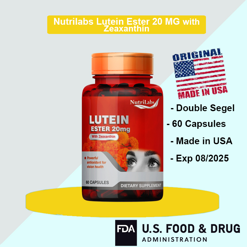 Lutein Ester 20 mg isi 60 Capsule with Zeaxanthin Nutrilabs not Puritan Blackmores