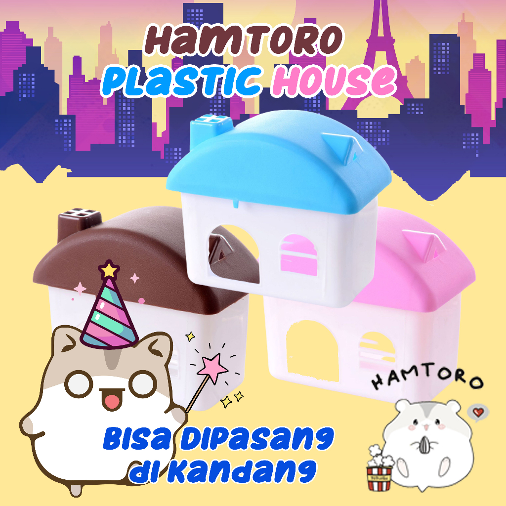 Hamtoro Plastic House Rumah Mainan Hamster dan Hewan Kecil