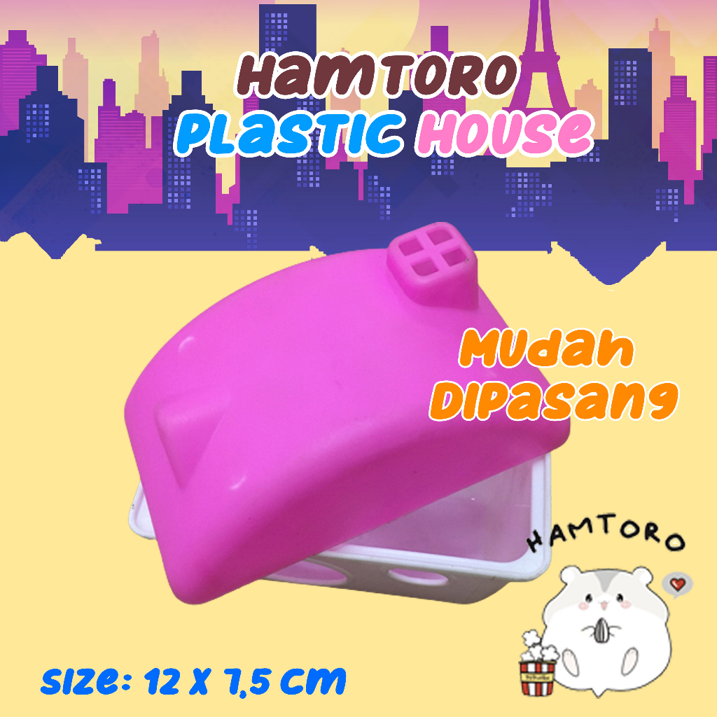 Hamtoro Plastic House Rumah Mainan Hamster dan Hewan Kecil