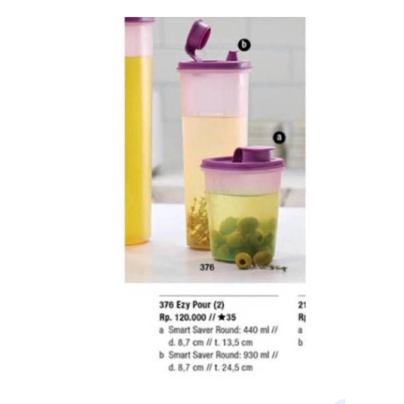 Terlaris Ezy Pour Tupperware- Set botol 930 & 440ml