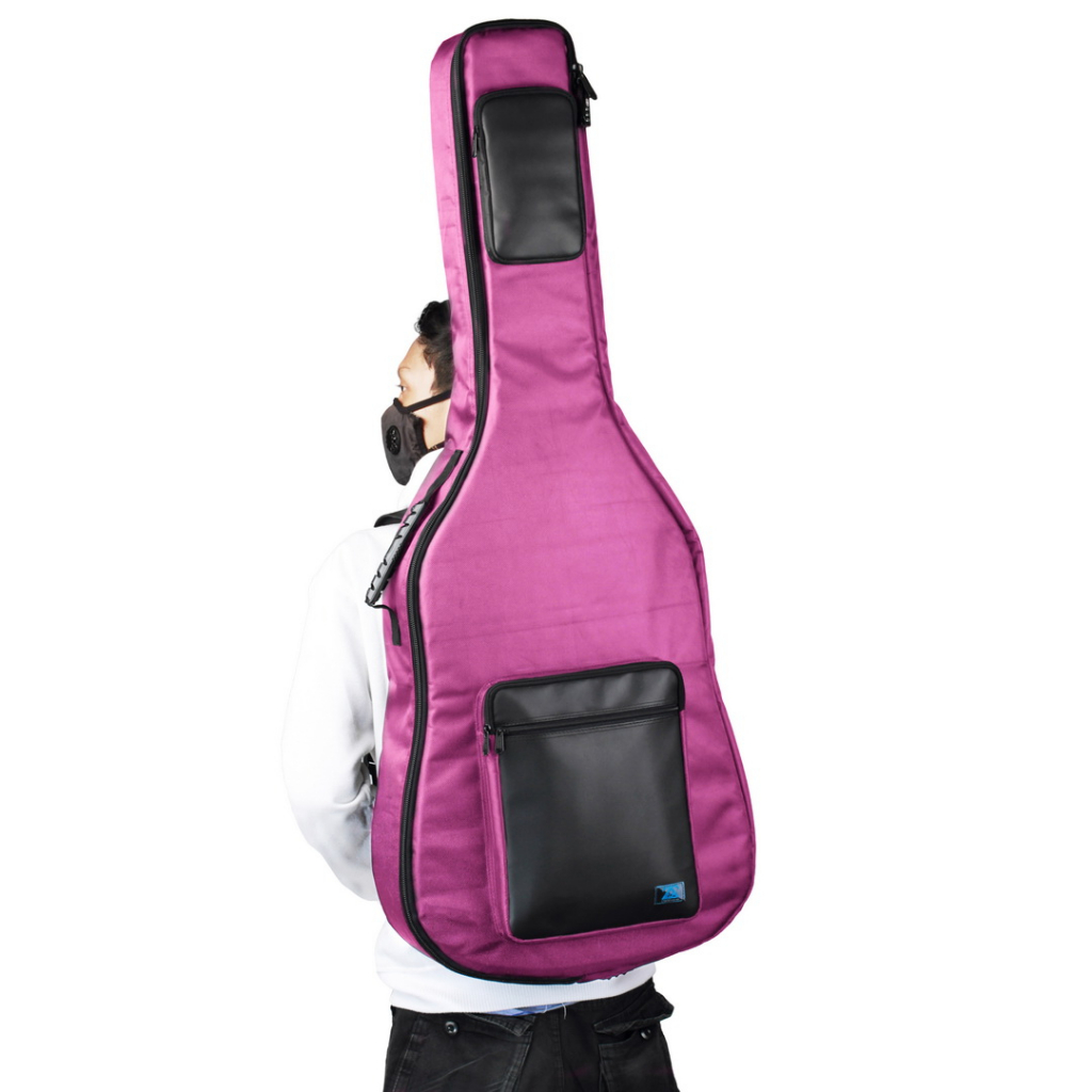 Zorc - Valt | Tas Gitar Akustik | Softcase Yamaha APX 500ii, 600, 700 | Gigbag Acoustic Bass Pink