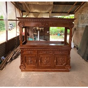 Aquarium Ikan Arwana Ukiran Kayu Jati