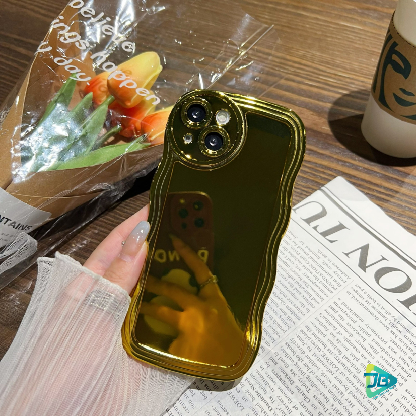 SOFT CASE SOFTCASE TPU WAVE GELOMBANG GOLD FOR INFINIX SMART 5 JB8696