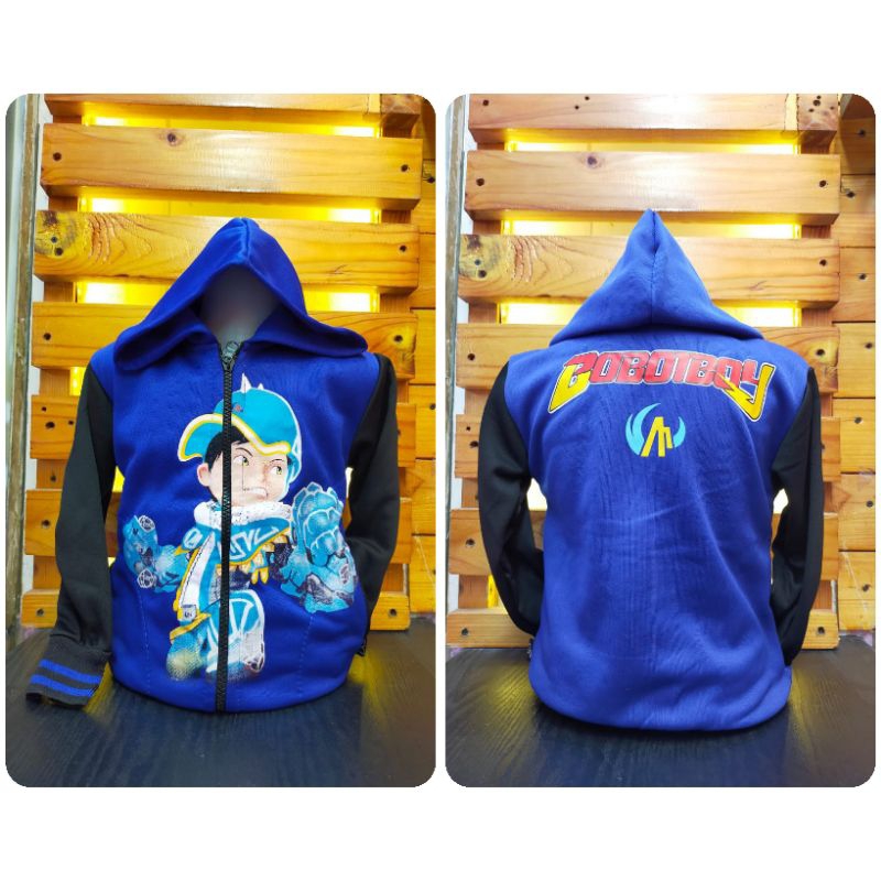 Jaket Anak Laki Laki Boboiboy Bahan Fleece/Kids Jacket/Jaket Boboiboy Anak Laki-laki/Jaket Boboiboy/