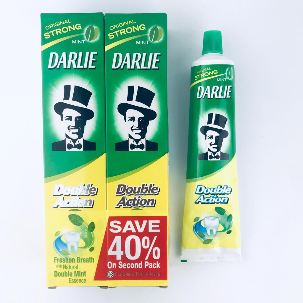 Double Action* Darlie* Pasta Gigi* Original Strong Mint* Isi 2pcs