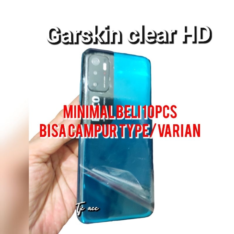 Khusus grosir Garskin Clear Hd transparan anti jamur minimal beli 10pce