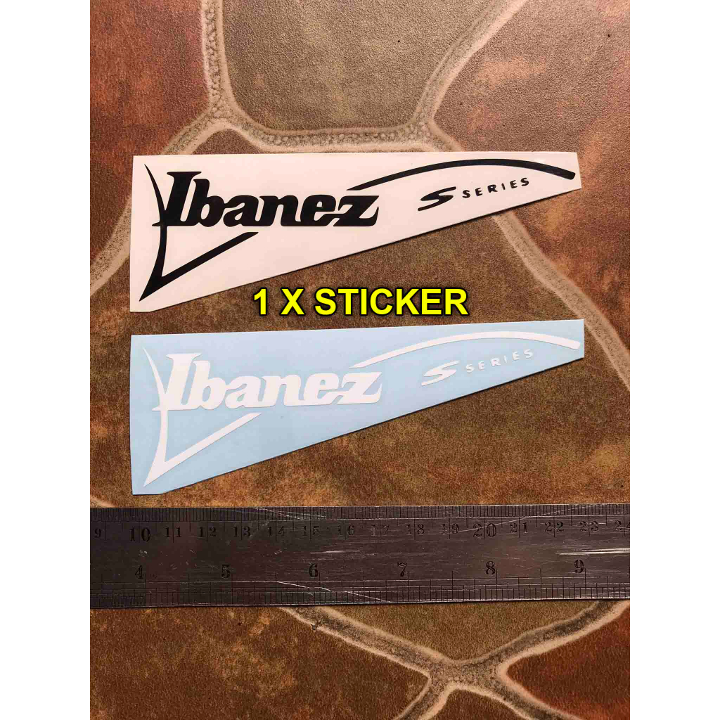 Gitar Ibanez S Series Sticker Tempel Headstock Elektrik String Custom Slim Superstrat Model bukan de