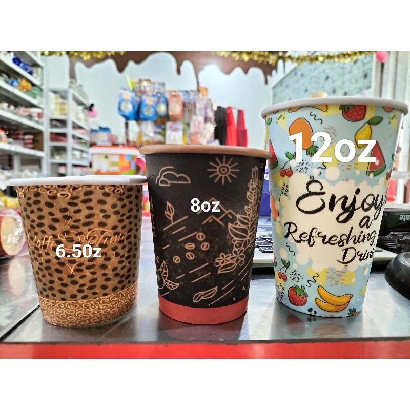 paper cup kopi motif /cup kopi /gelas kopi/gelas kertas