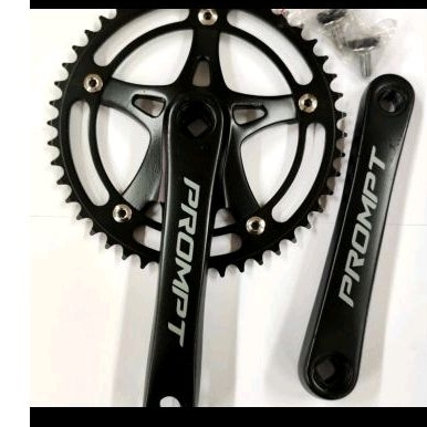 Crank VIVA 46 T BCD 144 Chorome Hitam