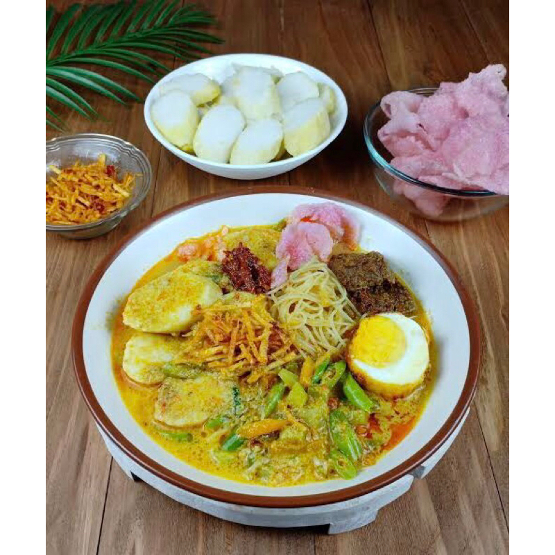 

Lontong Sayur Padang Lontong gulai nangka atau gulai Cubadak hanya pengiriman grab atau gosen ya
