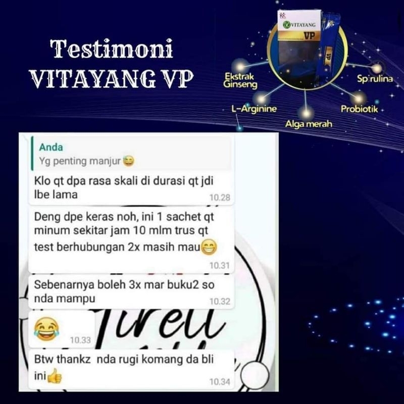 Vitayang VP Suplemen Serbuk Stamina Pria Rasa kopi Original KK Indonesia Rahasia Pria Perkasa Stamina Kuat Vitalitas Tahan Lama