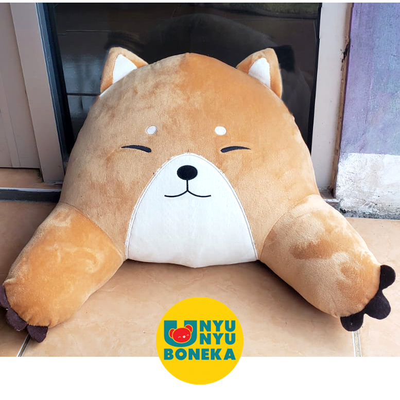 SALE !! Bantal sandaran kursi punggung mobil kantor ibu hamil karakter srigala doh husky shiba