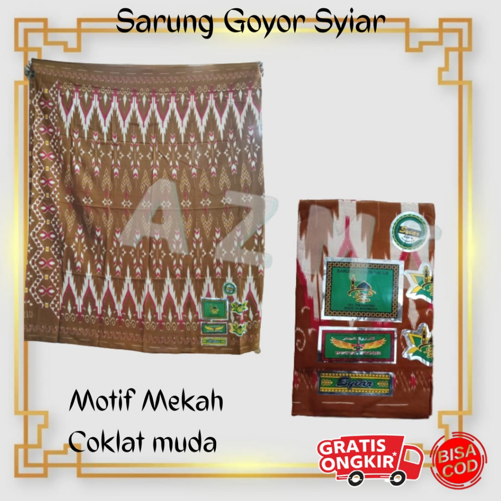 Promo Sarung Goyor Syiar Printing Sarung Goyor Botol Syiar Semi Tenun Motif Mekah