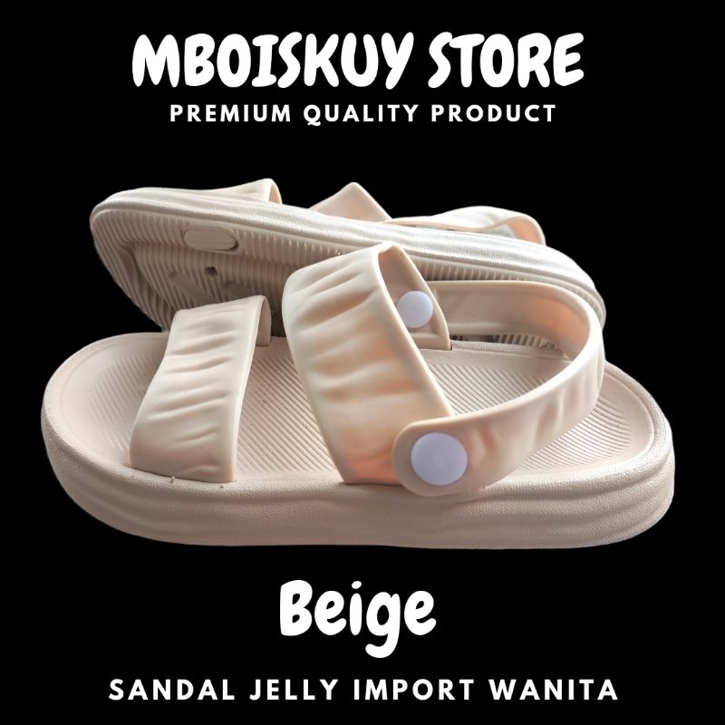 Sandal Jelly Wanita Import Sandal Jepit Anti Slip Premium Quality (Bisa Cod)