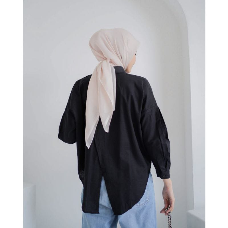 Kemeja Linen Nelka Shirt / Kemeja Wanita Oversize