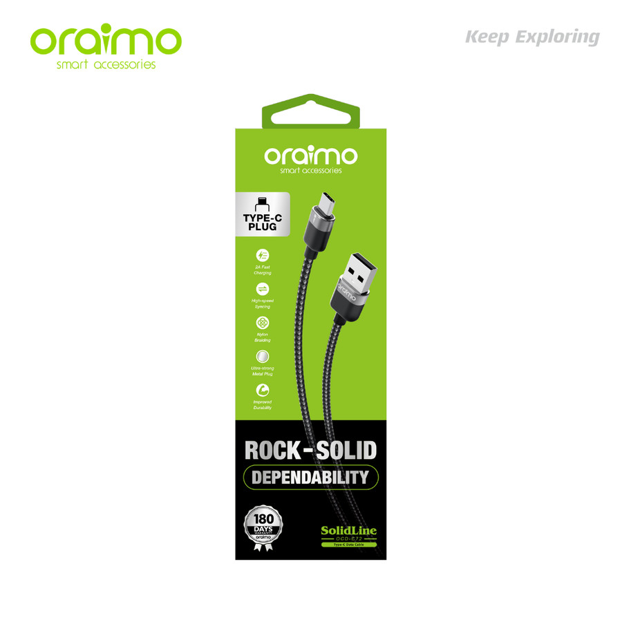 Oraimo OCD-C72 Solidline Kabel Data Type-C Cable 2A Fast Charging